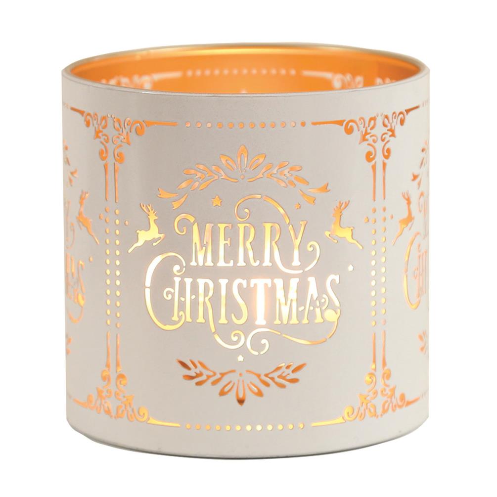 Aroma White Merry Christmas Jar Sleeve & Wax Melt Warmer Extra Image 2